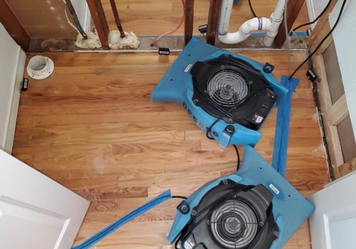 Using Dehumidifiers and Fans for Drying Affected Areas